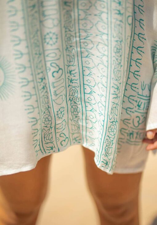 Camisa CHLOE blanca/mint - Imagen 6