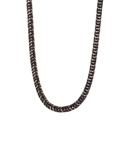 COLLAR Tubular oro largo