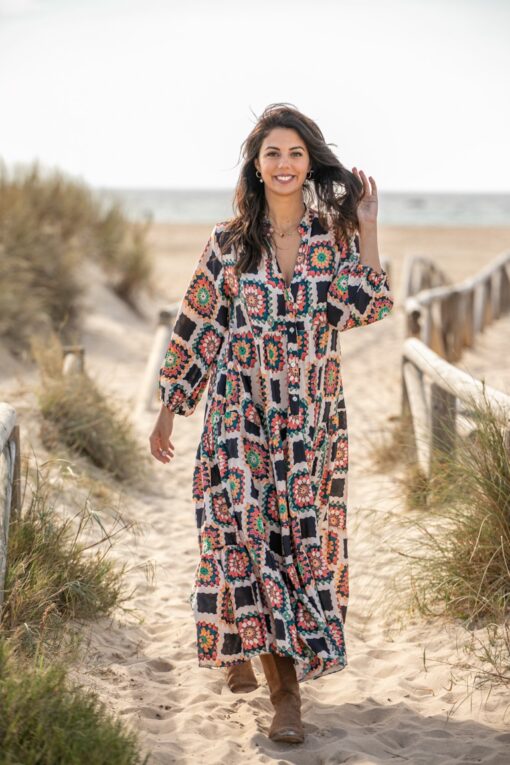 Vestido MARCELLA largo blanco - Image 8