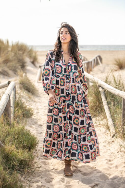 Vestido MARCELLA largo blanco - Image 6