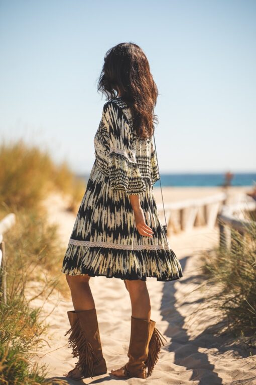 Vestido Zoe corto negro - Imagen 7