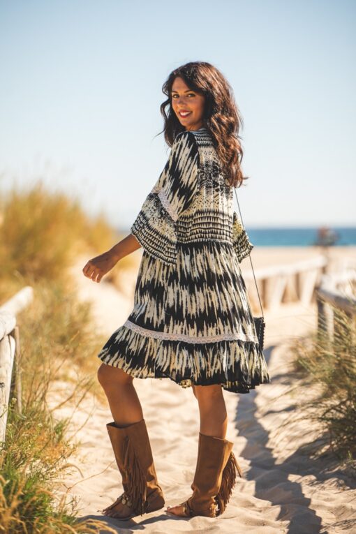 Vestido Zoe corto negro - Imagen 6