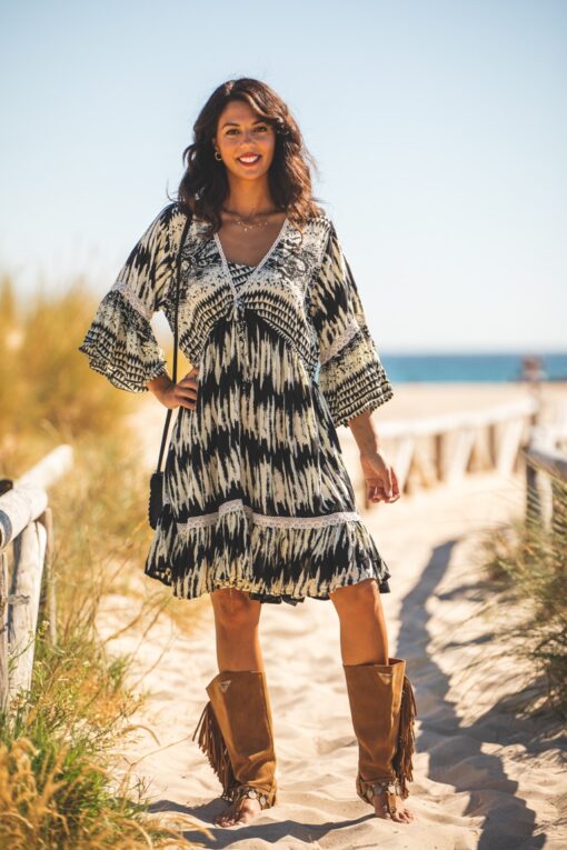 Vestido Zoe corto negro - Imagen 3
