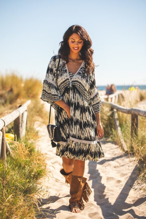 Vestido Zoe corto negro - Imagen 4