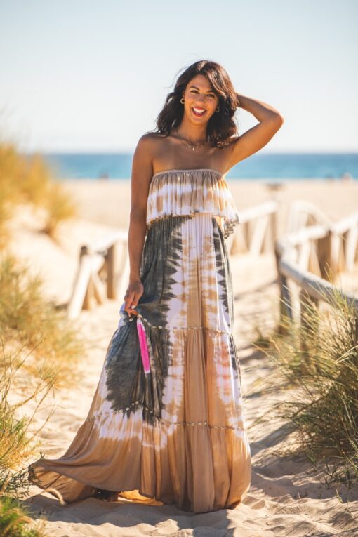 Maxi Vestido DAKOTA Shells beige - Image 3
