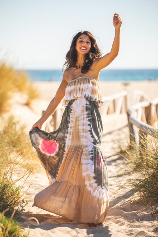 Maxi Vestido DAKOTA Shells beige - Image 7