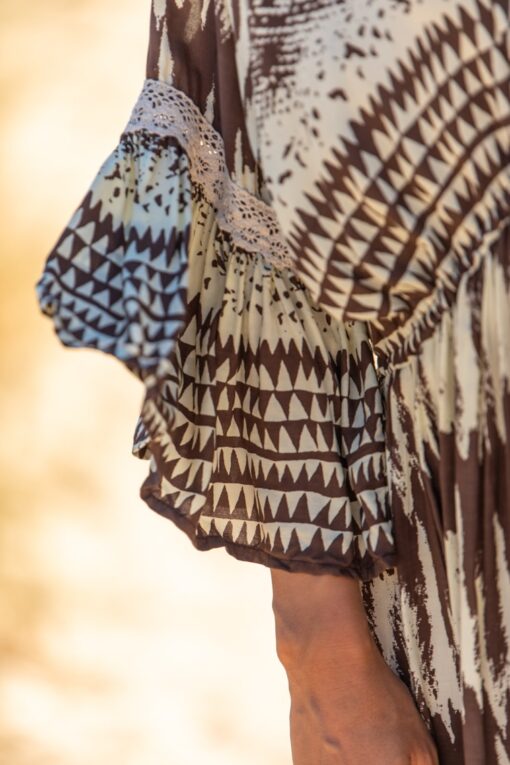 Vestido ZOE corto choco - Imagen 4