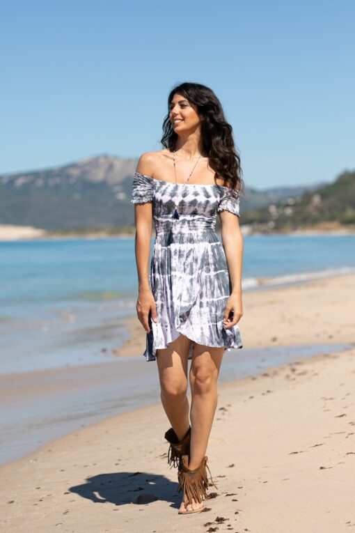 VESTIDO CANDELA corto gris - Imagen 11