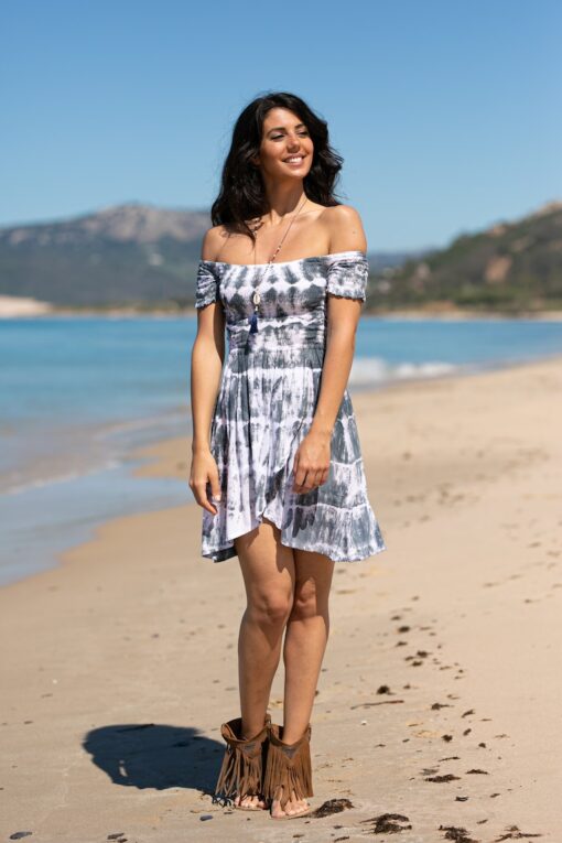 VESTIDO CANDELA corto gris - Imagen 8
