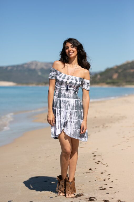 VESTIDO CANDELA corto gris - Imagen 7