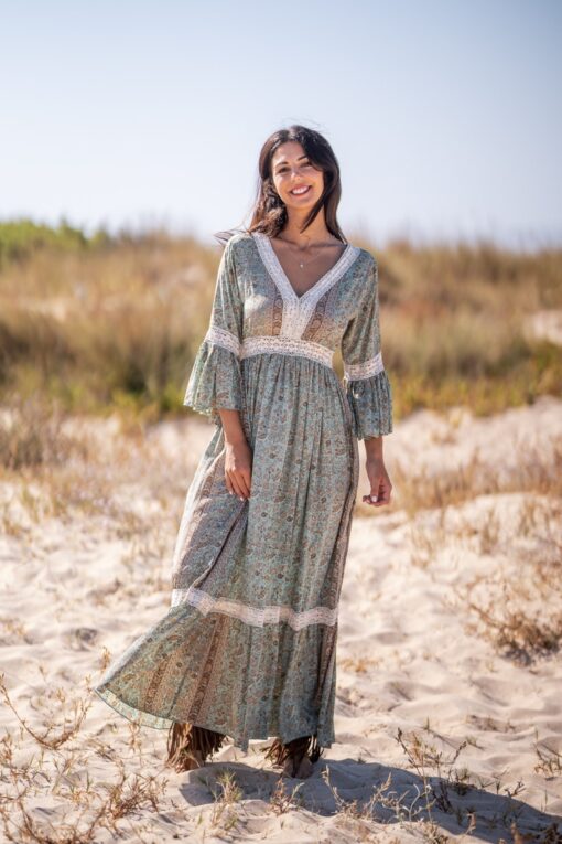 VESTIDO SILVANA celeste