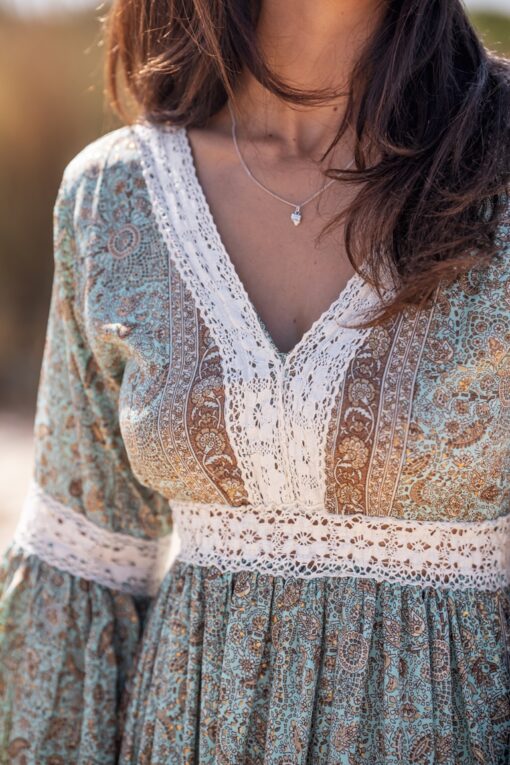 VESTIDO SILVANA celeste - Imagen 4