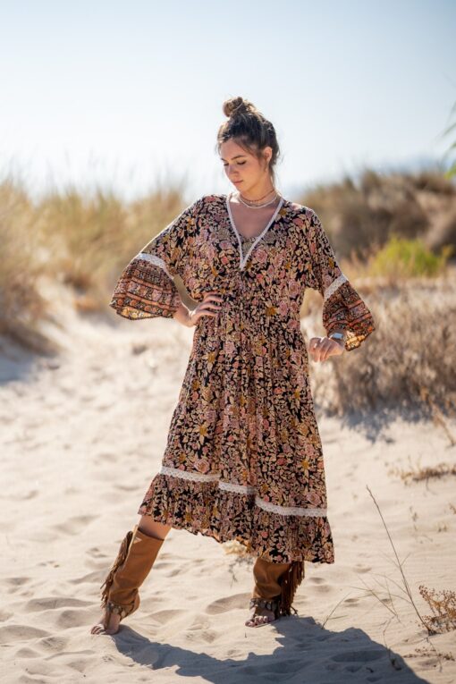Vestido MIA midi negro - Imagen 6