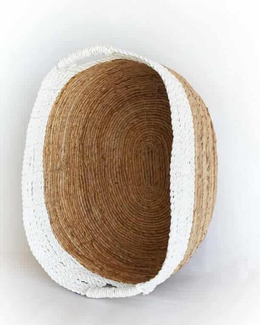 CESTO BASIC BICOLOR natural/blanco - Imagen 4