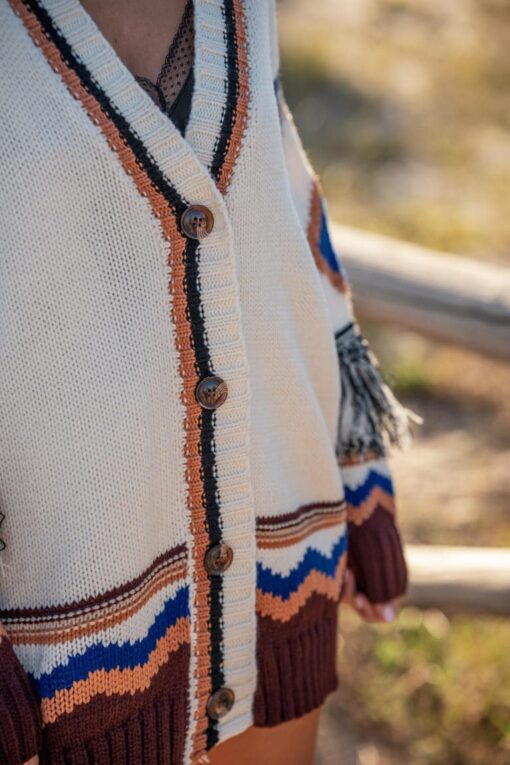 Cardigan BOHO crudo - Imagen 5