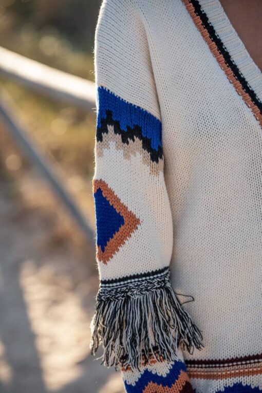 Cardigan BOHO crudo - Imagen 6
