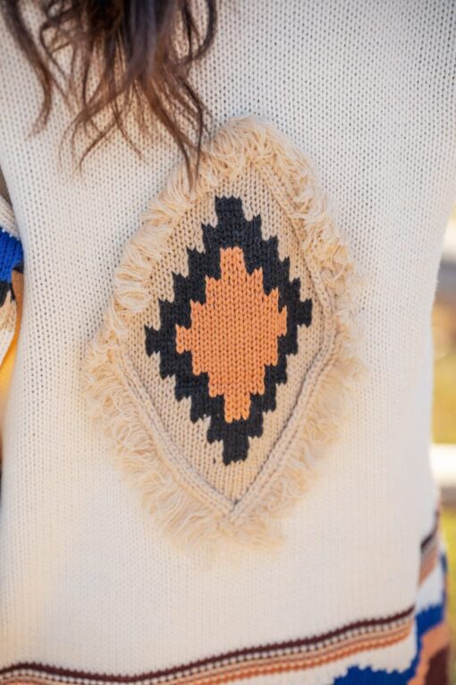 Cardigan BOHO crudo - Imagen 8
