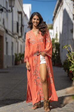 Kimono MIKONOS coral