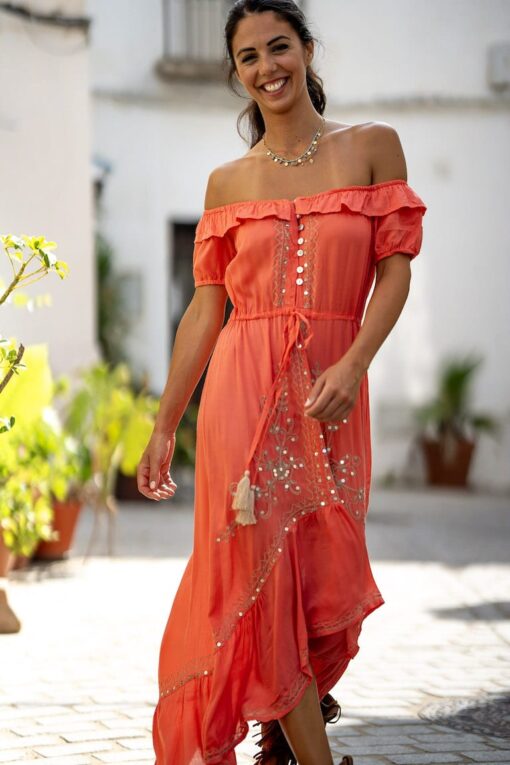Vestido RODAS terracota - Imagen 6