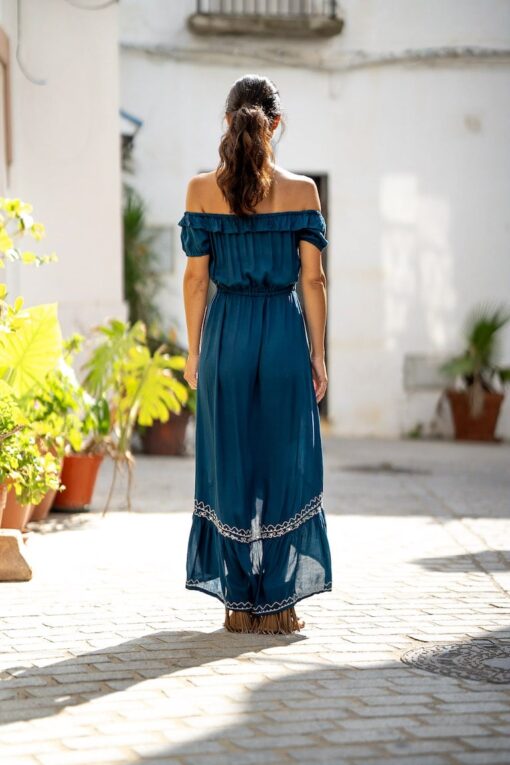 Vestido RODAS petróleo - Imagen 2
