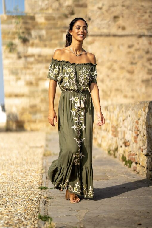 Vestido CRETA kaki