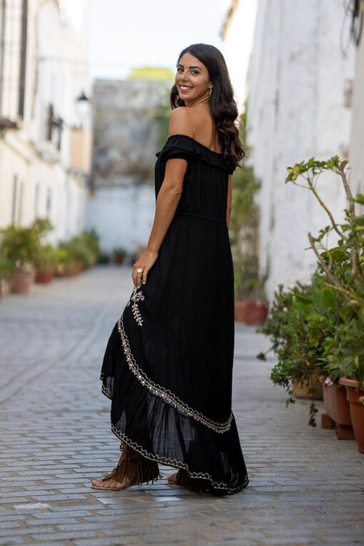 Vestido RODAS negro - Imagen 4
