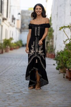 Vestido RODAS negro