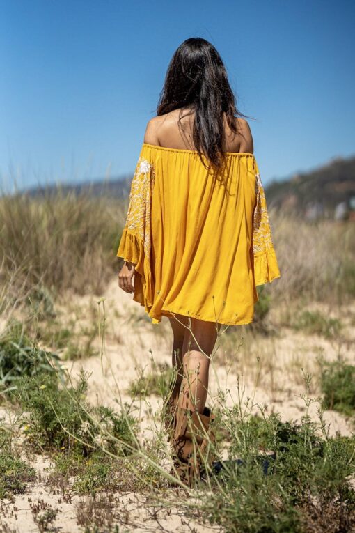 Vestido/blusón CORFU mostaza - Imagen 7