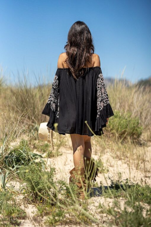 Vestido/Blusón CORFU negro - Imagen 9