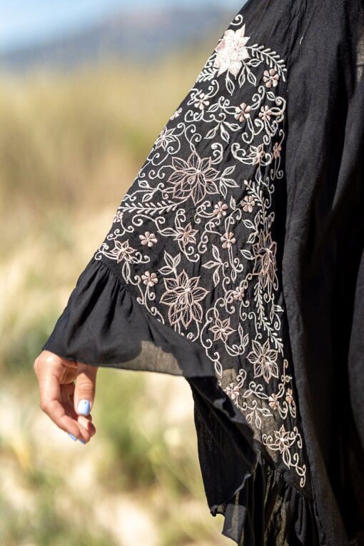 Vestido/Blusón CORFU negro - Imagen 2