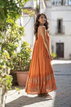 Vestido Santorini terracota