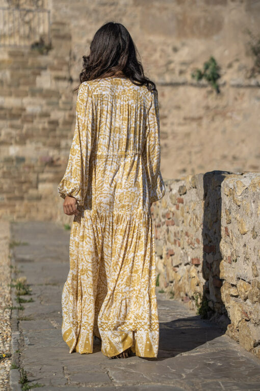 Maxi Vestido Sofi mostaza - Imagen 7