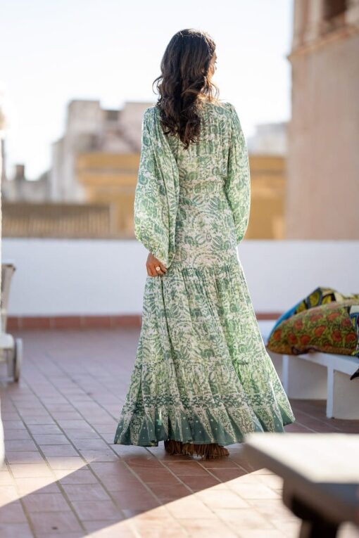 Maxi Vestido Sofi verde - Image 6