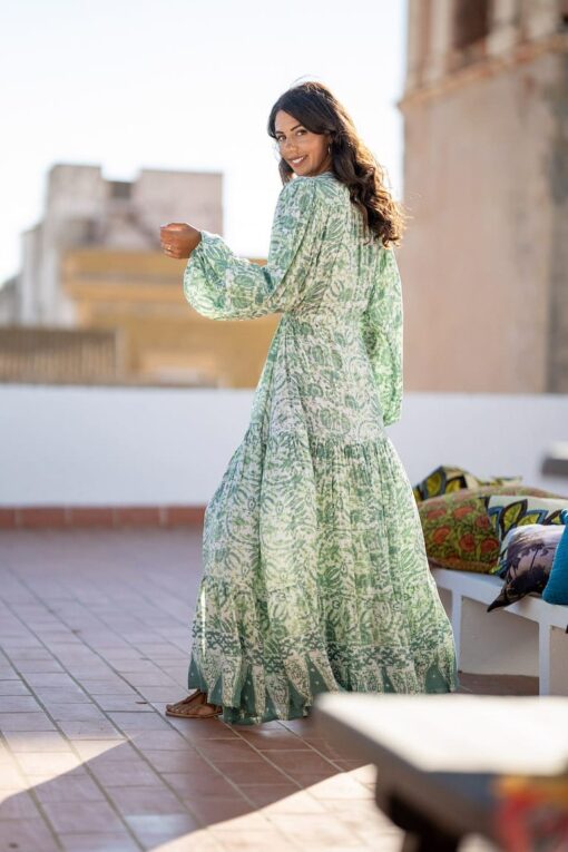 Maxi Vestido Sofi verde - Image 5