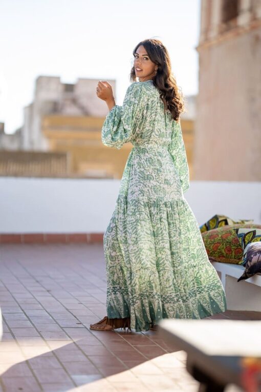 Maxi Vestido Sofi verde - Image 4