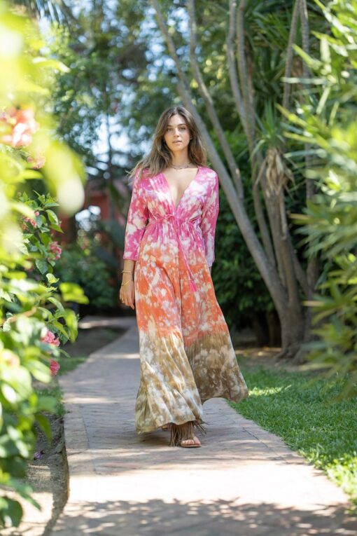 Maxi Vestido Bubbles rosa - Image 4