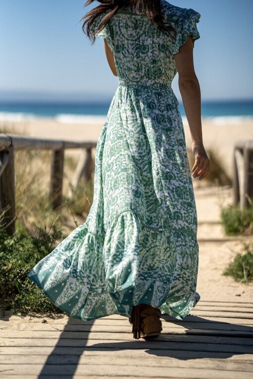 Vestido Sofi verde - Imagen 2