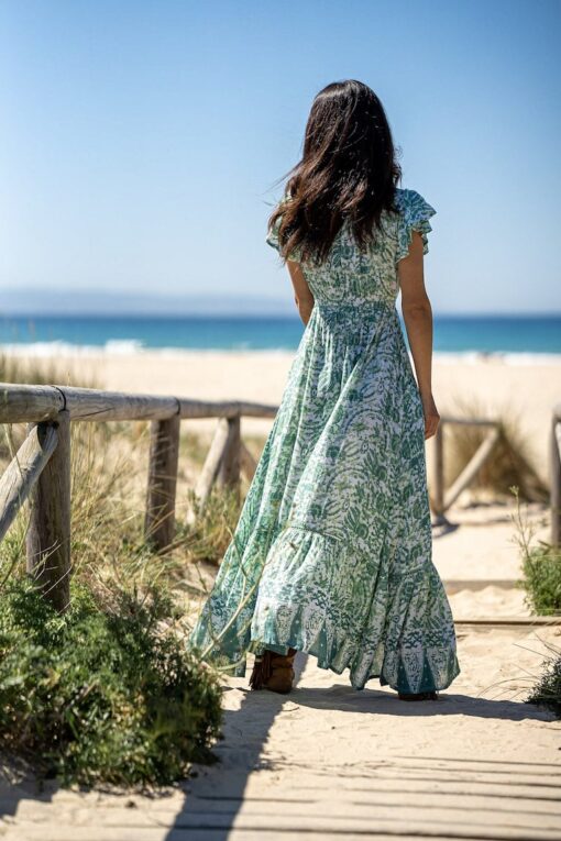 Vestido Sofi verde - Imagen 9