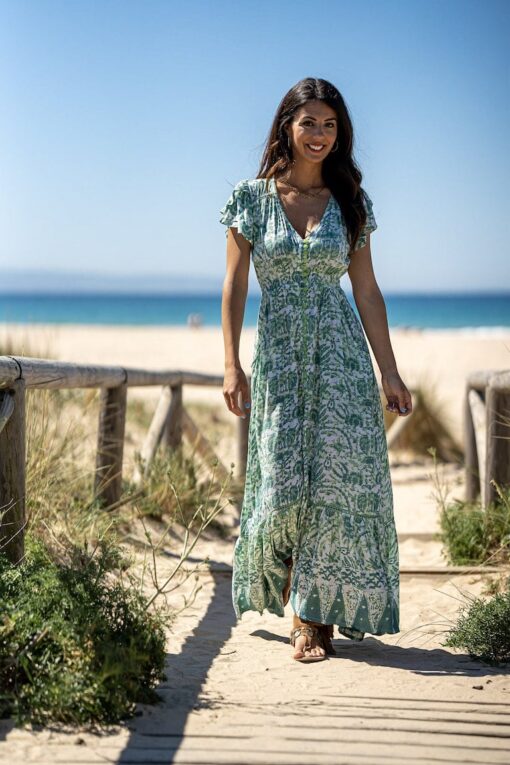 Vestido Sofi verde - Imagen 4