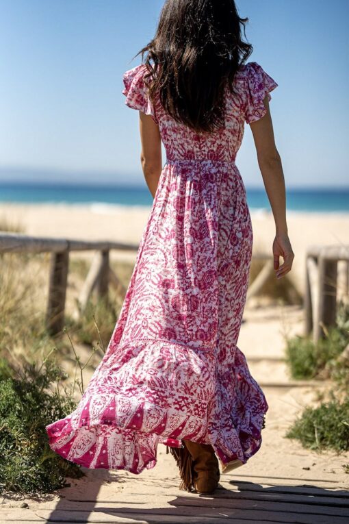 Vestido Sofi rosa - Imagen 7