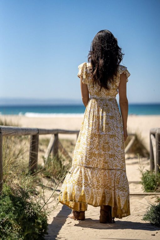 Vestido SOFI mostaza - Imagen 5