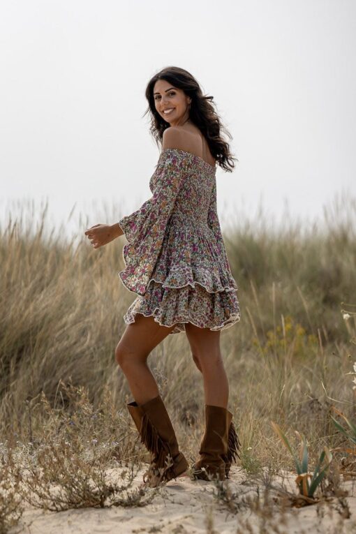 Vestido MUSE corto rosa - Imagen 6