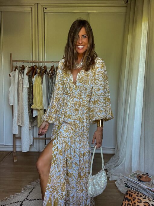 Maxi Vestido Sofi mostaza - Imagen 3