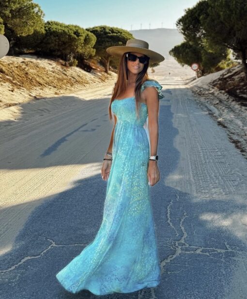 Vestido Oahu turquesa - Imagen 2
