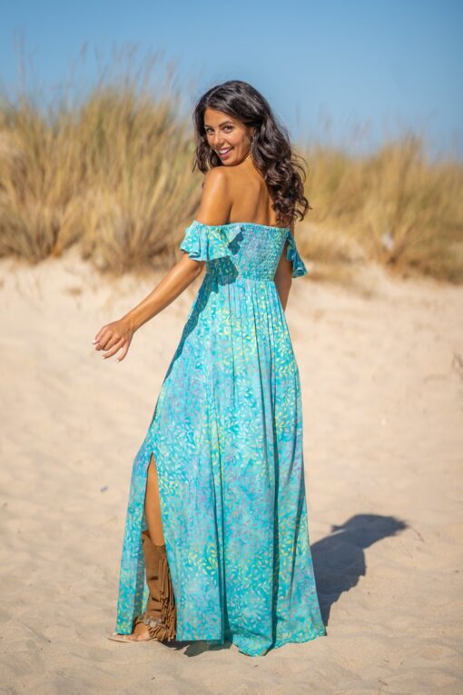 Vestido Oahu turquesa - Imagen 9