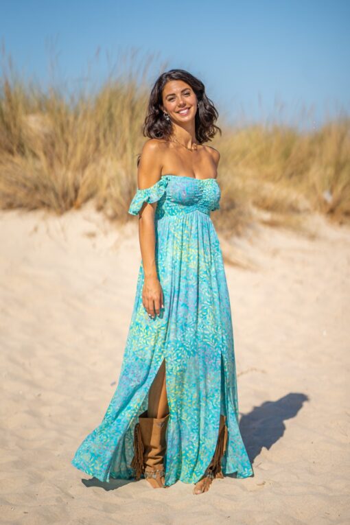 Vestido Oahu turquesa - Imagen 7