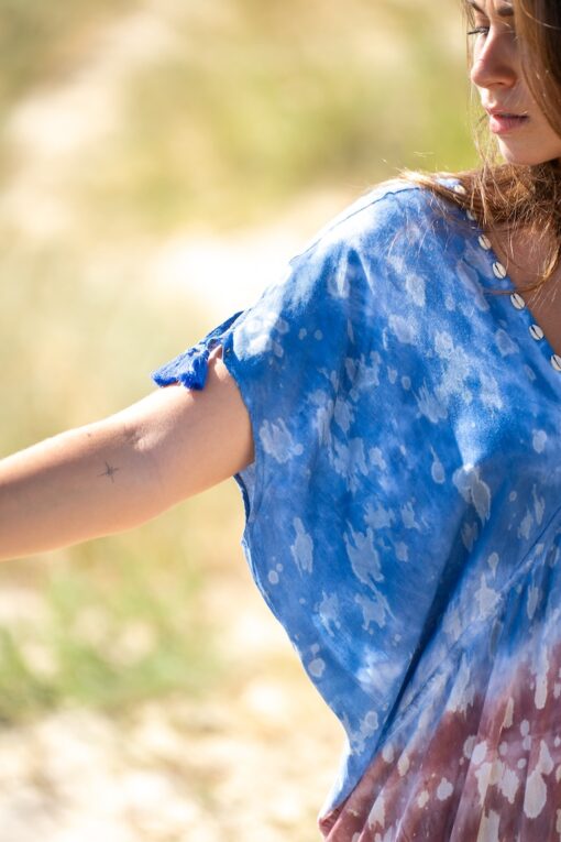 Kaftan Bubbles azul - Image 10