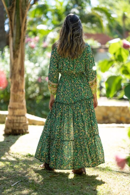 Vestido Verona verde - Imagen 7