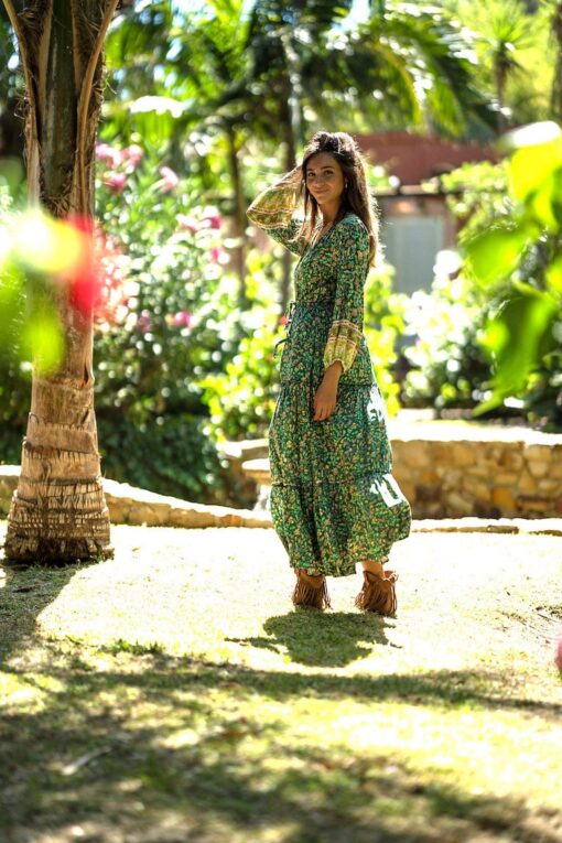 Vestido Verona verde - Imagen 10