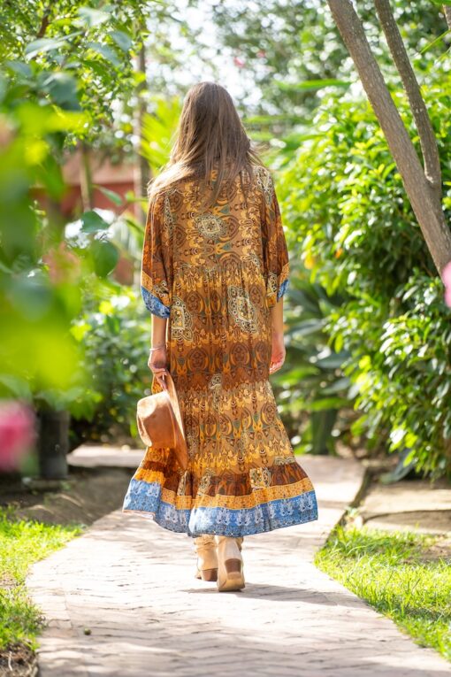 Vestido REGINE ocre - Imagen 11